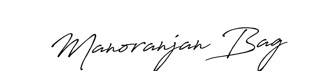 Once you've used our free online signature maker to create your best signature Antro_Vectra_Bolder style, it's time to enjoy all of the benefits that Manoranjan Bag name signing documents. Manoranjan Bag signature style 7 images and pictures png