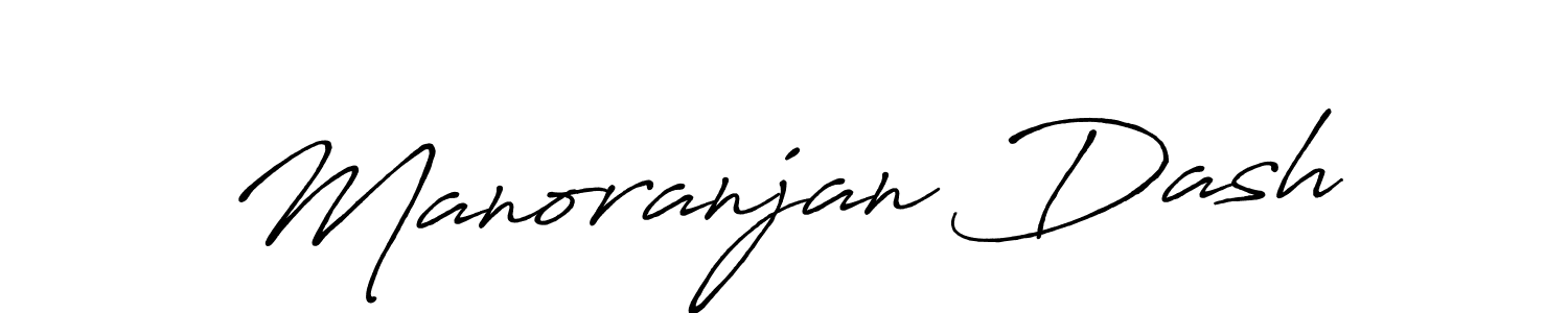 How to make Manoranjan Dash signature? Antro_Vectra_Bolder is a professional autograph style. Create handwritten signature for Manoranjan Dash name. Manoranjan Dash signature style 7 images and pictures png