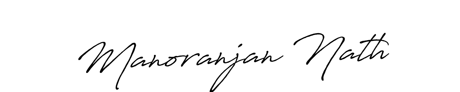 Design your own signature with our free online signature maker. With this signature software, you can create a handwritten (Antro_Vectra_Bolder) signature for name Manoranjan Nath. Manoranjan Nath signature style 7 images and pictures png