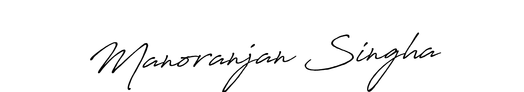 The best way (Antro_Vectra_Bolder) to make a short signature is to pick only two or three words in your name. The name Manoranjan Singha include a total of six letters. For converting this name. Manoranjan Singha signature style 7 images and pictures png