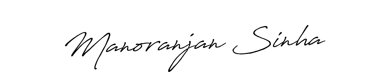 Antro_Vectra_Bolder is a professional signature style that is perfect for those who want to add a touch of class to their signature. It is also a great choice for those who want to make their signature more unique. Get Manoranjan Sinha name to fancy signature for free. Manoranjan Sinha signature style 7 images and pictures png