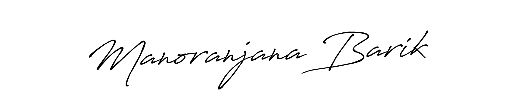 Make a beautiful signature design for name Manoranjana Barik. With this signature (Antro_Vectra_Bolder) style, you can create a handwritten signature for free. Manoranjana Barik signature style 7 images and pictures png