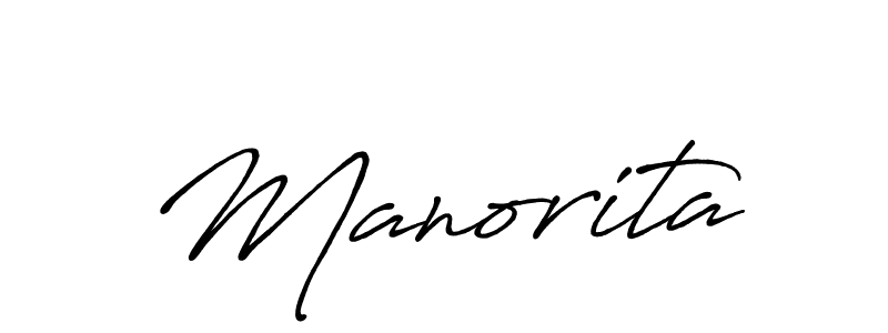 Make a beautiful signature design for name Manorita. With this signature (Antro_Vectra_Bolder) style, you can create a handwritten signature for free. Manorita signature style 7 images and pictures png