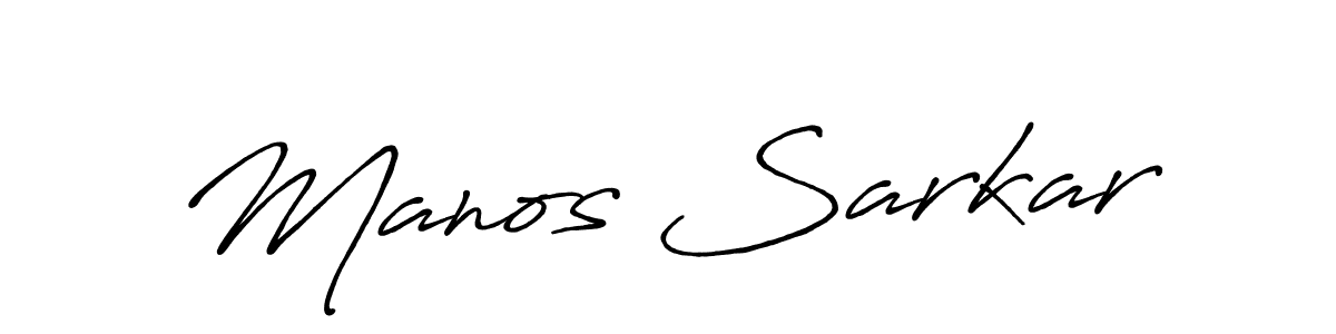 Design your own signature with our free online signature maker. With this signature software, you can create a handwritten (Antro_Vectra_Bolder) signature for name Manos Sarkar. Manos Sarkar signature style 7 images and pictures png