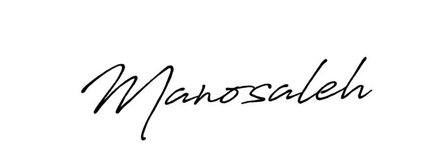 Use a signature maker to create a handwritten signature online. With this signature software, you can design (Antro_Vectra_Bolder) your own signature for name Manosaleh. Manosaleh signature style 7 images and pictures png