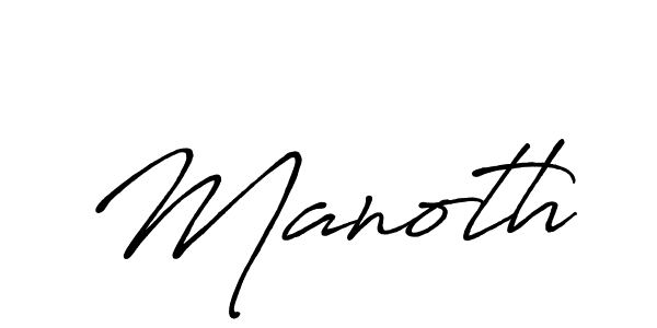 Design your own signature with our free online signature maker. With this signature software, you can create a handwritten (Antro_Vectra_Bolder) signature for name Manoth. Manoth signature style 7 images and pictures png