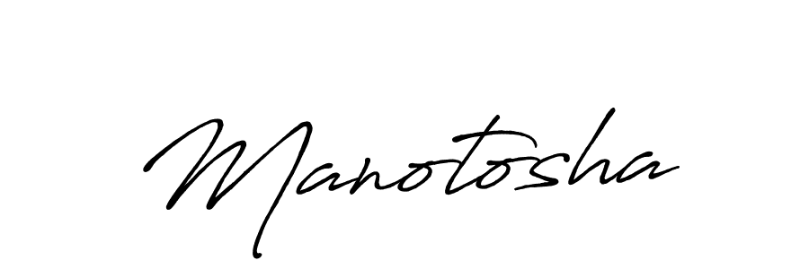 Make a beautiful signature design for name Manotosha. With this signature (Antro_Vectra_Bolder) style, you can create a handwritten signature for free. Manotosha signature style 7 images and pictures png