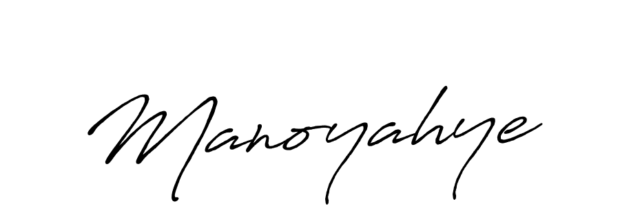 Create a beautiful signature design for name Manoyahye. With this signature (Antro_Vectra_Bolder) fonts, you can make a handwritten signature for free. Manoyahye signature style 7 images and pictures png