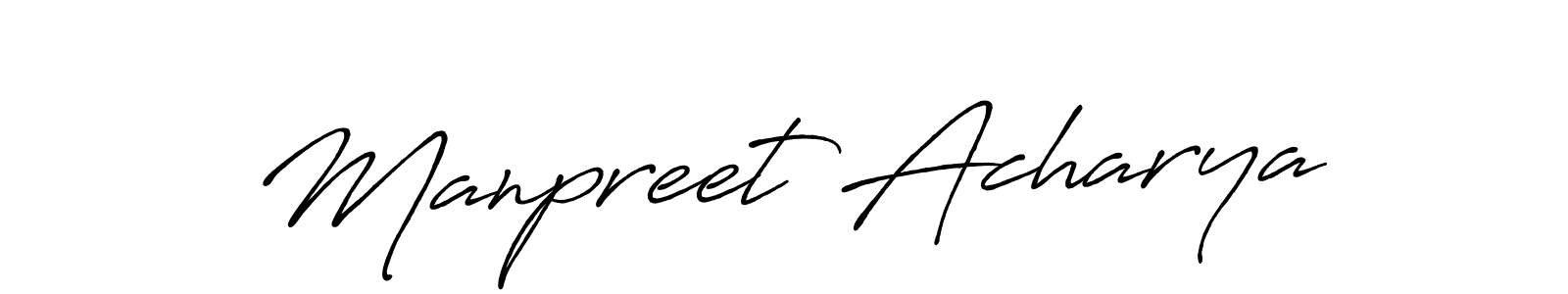 Once you've used our free online signature maker to create your best signature Antro_Vectra_Bolder style, it's time to enjoy all of the benefits that Manpreet Acharya name signing documents. Manpreet Acharya signature style 7 images and pictures png