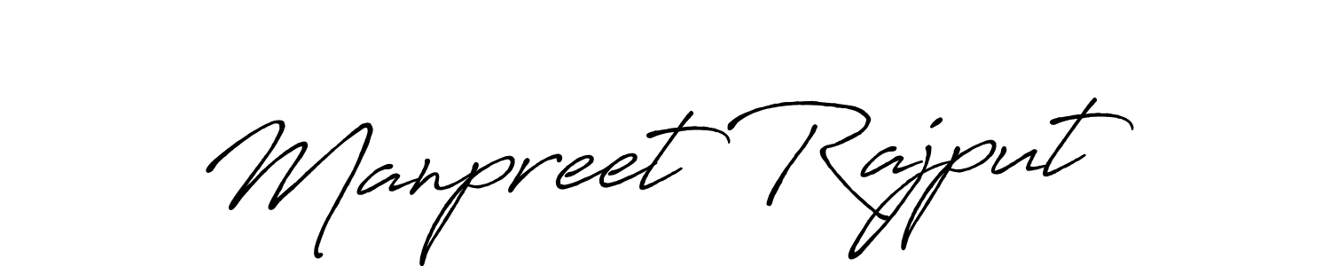 How to make Manpreet Rajput signature? Antro_Vectra_Bolder is a professional autograph style. Create handwritten signature for Manpreet Rajput name. Manpreet Rajput signature style 7 images and pictures png