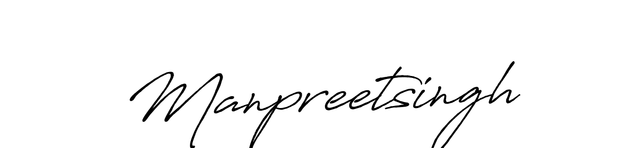 Design your own signature with our free online signature maker. With this signature software, you can create a handwritten (Antro_Vectra_Bolder) signature for name Manpreetsingh. Manpreetsingh signature style 7 images and pictures png