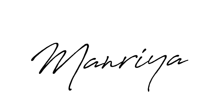 How to make Manriya signature? Antro_Vectra_Bolder is a professional autograph style. Create handwritten signature for Manriya name. Manriya signature style 7 images and pictures png