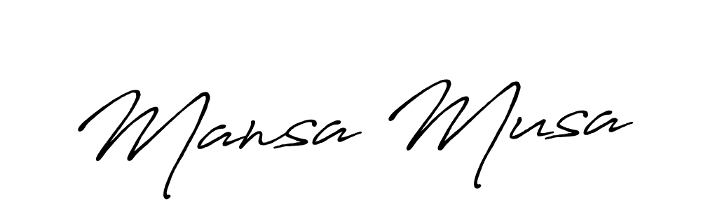 if you are searching for the best signature style for your name Mansa Musa. so please give up your signature search. here we have designed multiple signature styles  using Antro_Vectra_Bolder. Mansa Musa signature style 7 images and pictures png