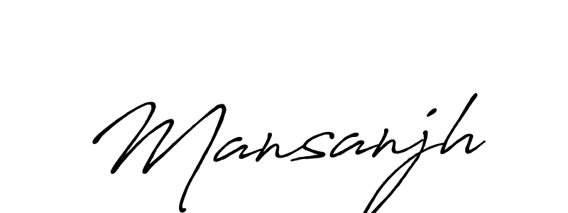 Mansanjh stylish signature style. Best Handwritten Sign (Antro_Vectra_Bolder) for my name. Handwritten Signature Collection Ideas for my name Mansanjh. Mansanjh signature style 7 images and pictures png