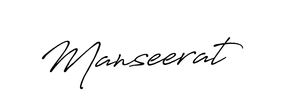 Create a beautiful signature design for name Manseerat. With this signature (Antro_Vectra_Bolder) fonts, you can make a handwritten signature for free. Manseerat signature style 7 images and pictures png