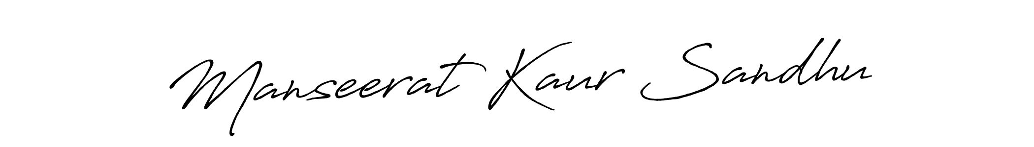 How to make Manseerat Kaur Sandhu name signature. Use Antro_Vectra_Bolder style for creating short signs online. This is the latest handwritten sign. Manseerat Kaur Sandhu signature style 7 images and pictures png
