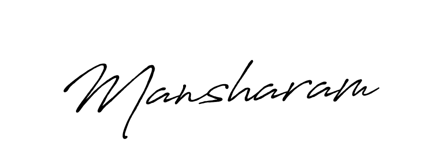 Similarly Antro_Vectra_Bolder is the best handwritten signature design. Signature creator online .You can use it as an online autograph creator for name Mansharam. Mansharam signature style 7 images and pictures png