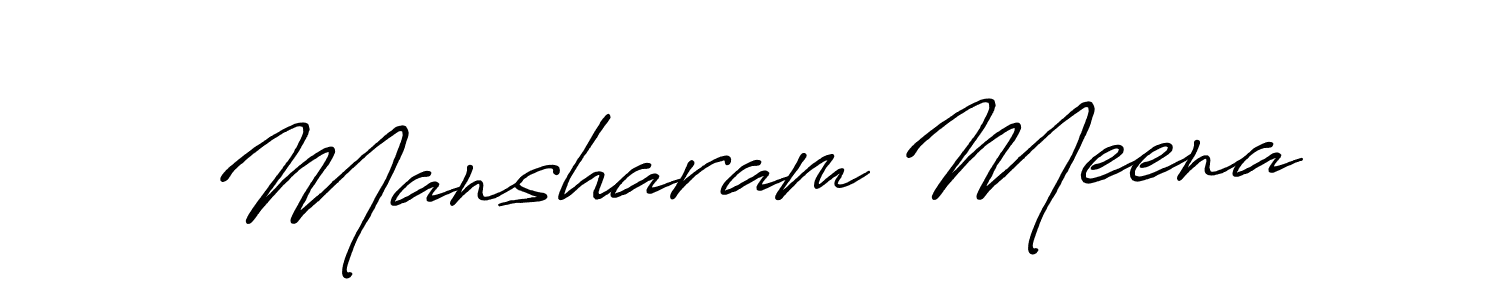 You can use this online signature creator to create a handwritten signature for the name Mansharam Meena. This is the best online autograph maker. Mansharam Meena signature style 7 images and pictures png