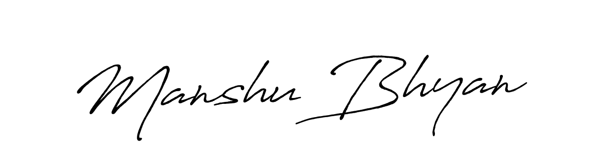Here are the top 10 professional signature styles for the name Manshu Bhyan. These are the best autograph styles you can use for your name. Manshu Bhyan signature style 7 images and pictures png