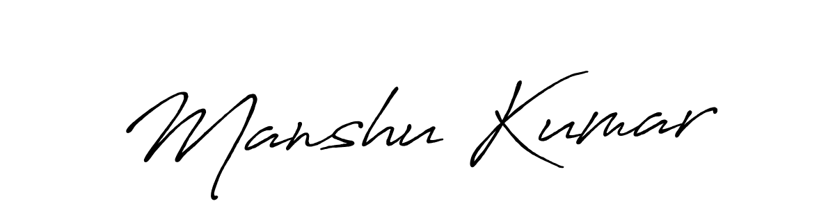 Antro_Vectra_Bolder is a professional signature style that is perfect for those who want to add a touch of class to their signature. It is also a great choice for those who want to make their signature more unique. Get Manshu Kumar name to fancy signature for free. Manshu Kumar signature style 7 images and pictures png