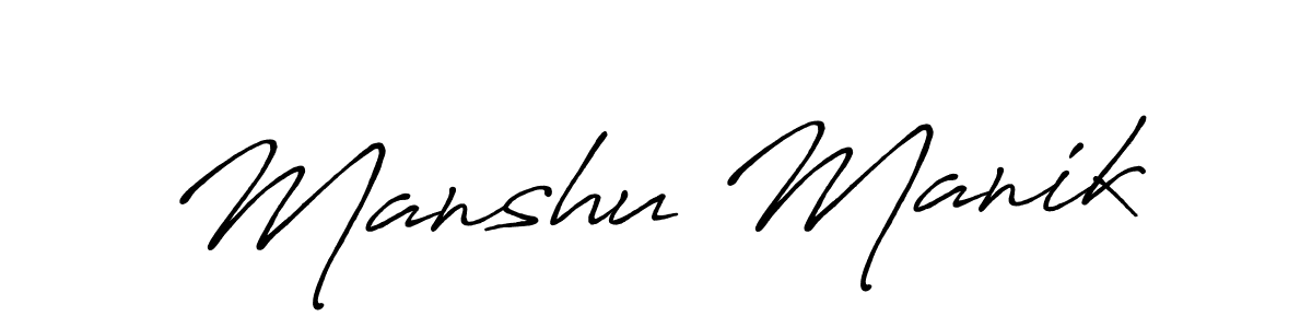 Make a beautiful signature design for name Manshu Manik. Use this online signature maker to create a handwritten signature for free. Manshu Manik signature style 7 images and pictures png