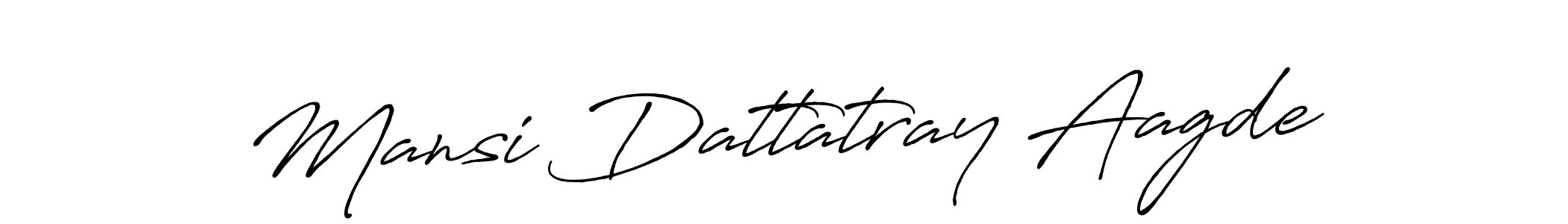 How to make Mansi Dattatray Aagde signature? Antro_Vectra_Bolder is a professional autograph style. Create handwritten signature for Mansi Dattatray Aagde name. Mansi Dattatray Aagde signature style 7 images and pictures png