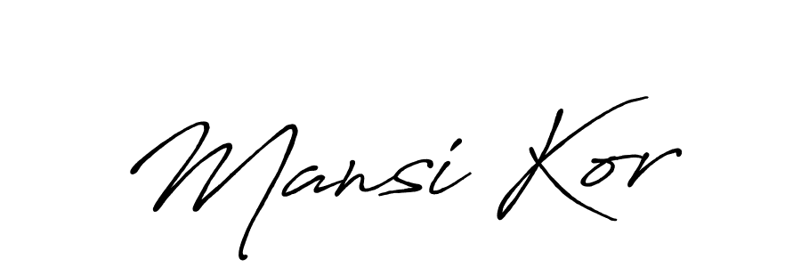 Make a beautiful signature design for name Mansi Kor. Use this online signature maker to create a handwritten signature for free. Mansi Kor signature style 7 images and pictures png