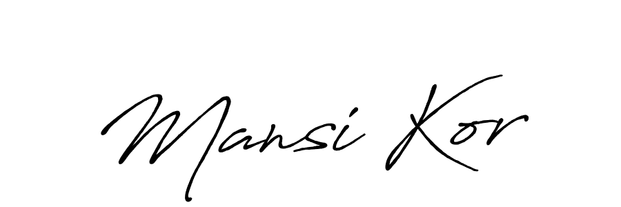 Also You can easily find your signature by using the search form. We will create Mansi Kor name handwritten signature images for you free of cost using Antro_Vectra_Bolder sign style. Mansi Kor signature style 7 images and pictures png