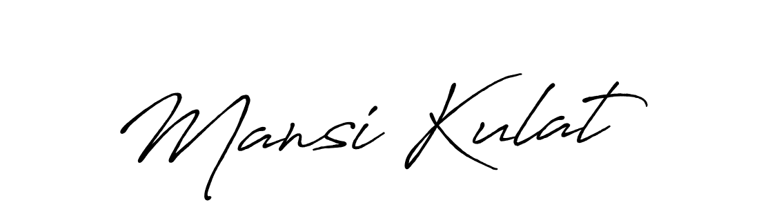 The best way (Antro_Vectra_Bolder) to make a short signature is to pick only two or three words in your name. The name Mansi Kulat include a total of six letters. For converting this name. Mansi Kulat signature style 7 images and pictures png