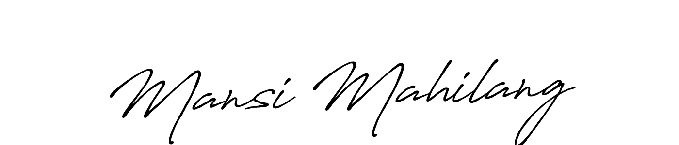 How to Draw Mansi Mahilang signature style? Antro_Vectra_Bolder is a latest design signature styles for name Mansi Mahilang. Mansi Mahilang signature style 7 images and pictures png