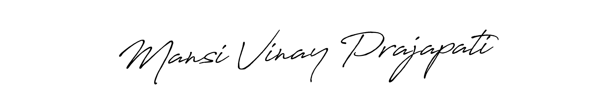 Make a short Mansi Vinay Prajapati signature style. Manage your documents anywhere anytime using Antro_Vectra_Bolder. Create and add eSignatures, submit forms, share and send files easily. Mansi Vinay Prajapati signature style 7 images and pictures png