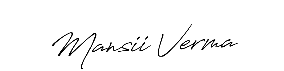 Once you've used our free online signature maker to create your best signature Antro_Vectra_Bolder style, it's time to enjoy all of the benefits that Mansii Verma name signing documents. Mansii Verma signature style 7 images and pictures png