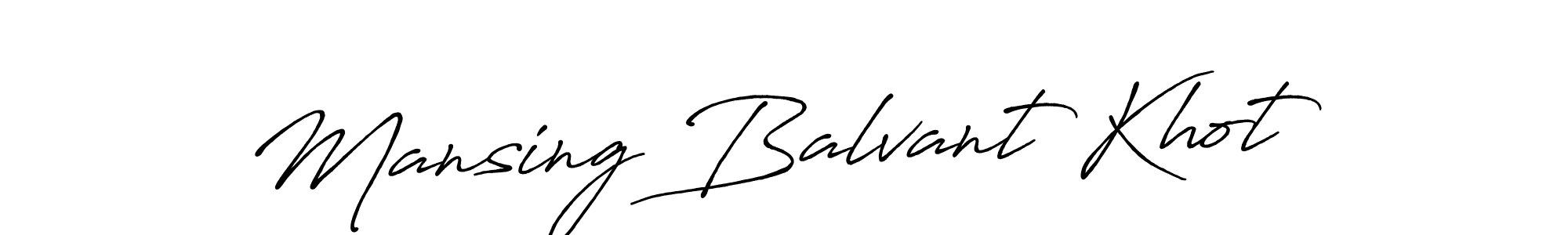It looks lik you need a new signature style for name Mansing Balvant Khot. Design unique handwritten (Antro_Vectra_Bolder) signature with our free signature maker in just a few clicks. Mansing Balvant Khot signature style 7 images and pictures png
