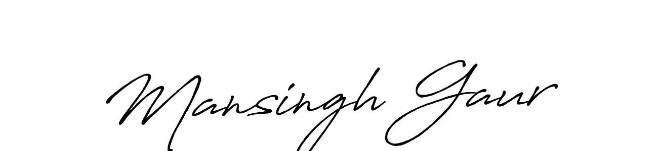 Mansingh Gaur stylish signature style. Best Handwritten Sign (Antro_Vectra_Bolder) for my name. Handwritten Signature Collection Ideas for my name Mansingh Gaur. Mansingh Gaur signature style 7 images and pictures png