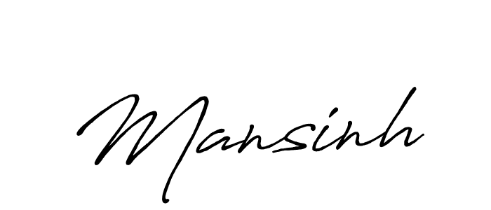 Mansinh stylish signature style. Best Handwritten Sign (Antro_Vectra_Bolder) for my name. Handwritten Signature Collection Ideas for my name Mansinh. Mansinh signature style 7 images and pictures png