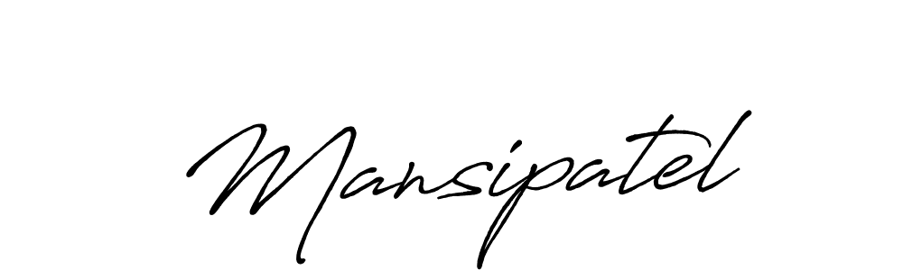Mansipatel stylish signature style. Best Handwritten Sign (Antro_Vectra_Bolder) for my name. Handwritten Signature Collection Ideas for my name Mansipatel. Mansipatel signature style 7 images and pictures png