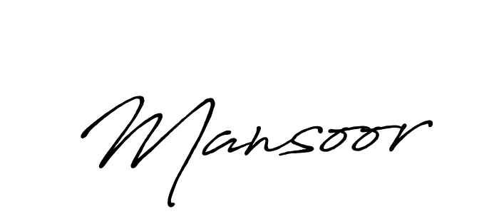 Also we have Mansoor name is the best signature style. Create professional handwritten signature collection using Antro_Vectra_Bolder autograph style. Mansoor signature style 7 images and pictures png