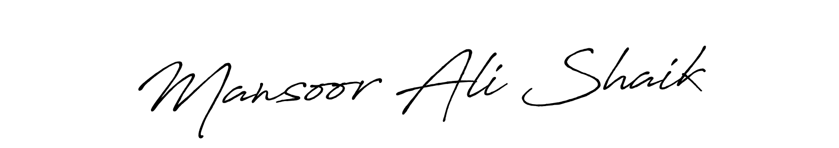 How to make Mansoor Ali Shaik signature? Antro_Vectra_Bolder is a professional autograph style. Create handwritten signature for Mansoor Ali Shaik name. Mansoor Ali Shaik signature style 7 images and pictures png