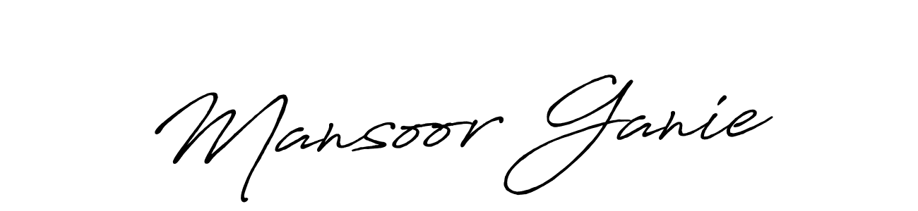 Make a short Mansoor Ganie signature style. Manage your documents anywhere anytime using Antro_Vectra_Bolder. Create and add eSignatures, submit forms, share and send files easily. Mansoor Ganie signature style 7 images and pictures png