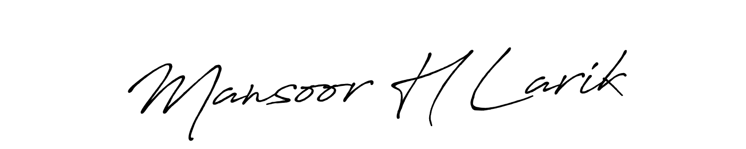 You should practise on your own different ways (Antro_Vectra_Bolder) to write your name (Mansoor H Larik) in signature. don't let someone else do it for you. Mansoor H Larik signature style 7 images and pictures png