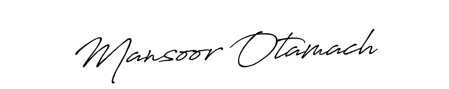 How to Draw Mansoor Otamach signature style? Antro_Vectra_Bolder is a latest design signature styles for name Mansoor Otamach. Mansoor Otamach signature style 7 images and pictures png