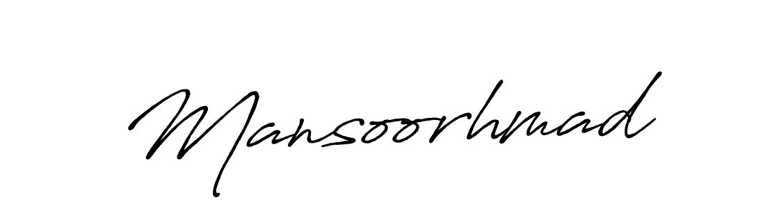 How to make Mansoorhmad signature? Antro_Vectra_Bolder is a professional autograph style. Create handwritten signature for Mansoorhmad name. Mansoorhmad signature style 7 images and pictures png