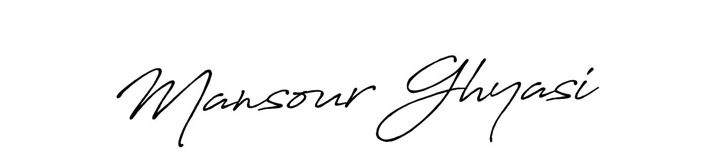 Make a beautiful signature design for name Mansour Ghyasi. Use this online signature maker to create a handwritten signature for free. Mansour Ghyasi signature style 7 images and pictures png