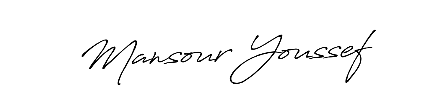 How to make Mansour Youssef signature? Antro_Vectra_Bolder is a professional autograph style. Create handwritten signature for Mansour Youssef name. Mansour Youssef signature style 7 images and pictures png