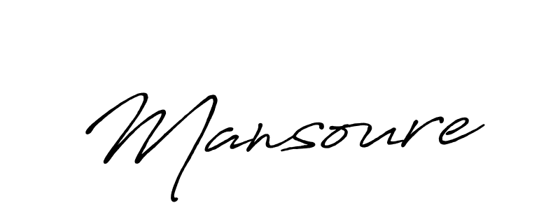 How to make Mansoure signature? Antro_Vectra_Bolder is a professional autograph style. Create handwritten signature for Mansoure name. Mansoure signature style 7 images and pictures png