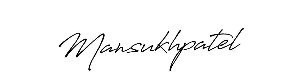 Mansukhpatel stylish signature style. Best Handwritten Sign (Antro_Vectra_Bolder) for my name. Handwritten Signature Collection Ideas for my name Mansukhpatel. Mansukhpatel signature style 7 images and pictures png
