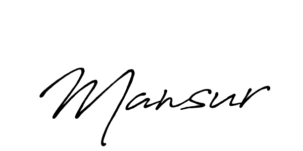 Use a signature maker to create a handwritten signature online. With this signature software, you can design (Antro_Vectra_Bolder) your own signature for name Mansur. Mansur signature style 7 images and pictures png