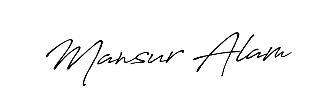 Mansur Alam stylish signature style. Best Handwritten Sign (Antro_Vectra_Bolder) for my name. Handwritten Signature Collection Ideas for my name Mansur Alam. Mansur Alam signature style 7 images and pictures png