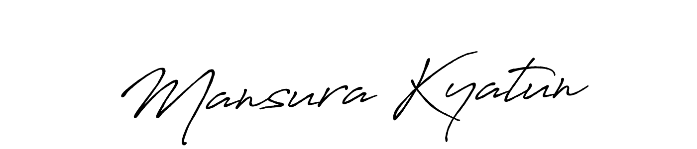 You should practise on your own different ways (Antro_Vectra_Bolder) to write your name (Mansura Kyatun) in signature. don't let someone else do it for you. Mansura Kyatun signature style 7 images and pictures png