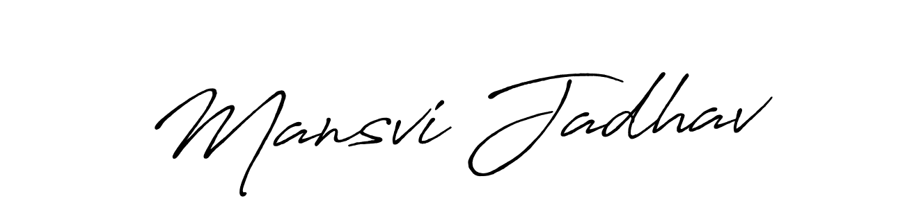 Similarly Antro_Vectra_Bolder is the best handwritten signature design. Signature creator online .You can use it as an online autograph creator for name Mansvi Jadhav. Mansvi Jadhav signature style 7 images and pictures png